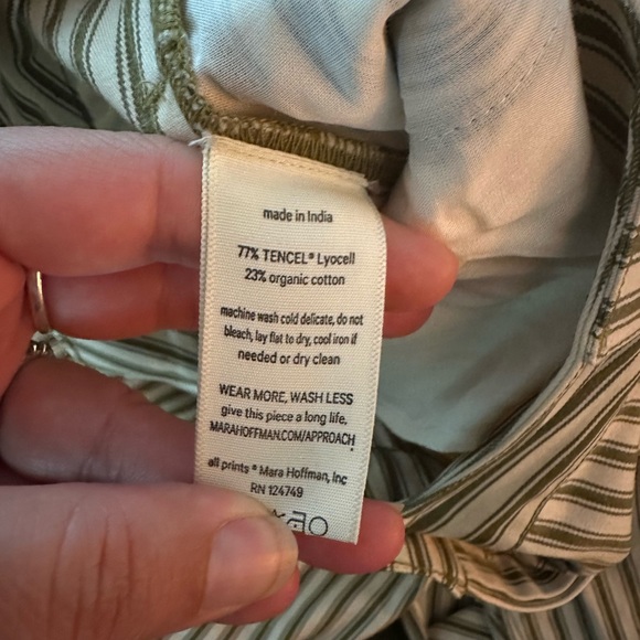 Mara Hoffman Jade Striped Twill Pant, NWT - Picture 10 of 13